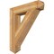 Ekena Millwork Traditional Arts & Crafts Rough Sawn Bracket, Western Red Cedar, 6"W x 32"D x 36"H BKT06X32X36TRA03RWR - alternate 1